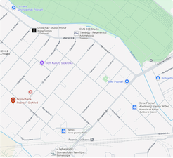 Mapa dojazdu do Oxy Med Poznań